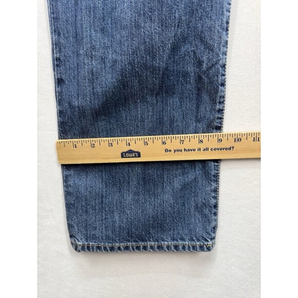 Polo Ralph Lauren Hampton Straight Jeans Mens 42x32 Blue Denim 100% Cotton - Picture 9 of 10